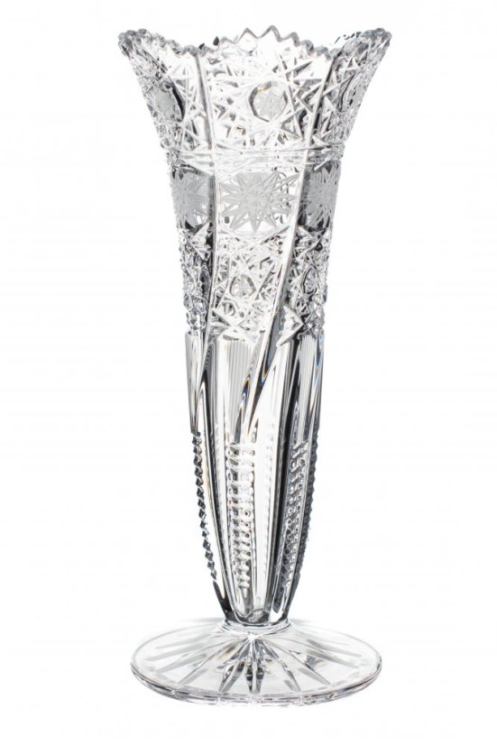 Brúsená váza, Royal Crystal, 20,5 cm