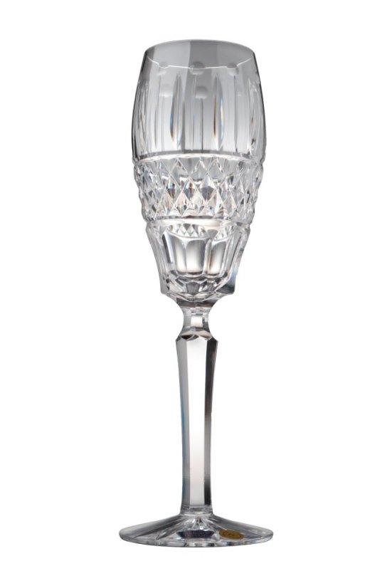 Brúsený pohár na šampanské 180 ml, Glamour Crystal, 6 ks