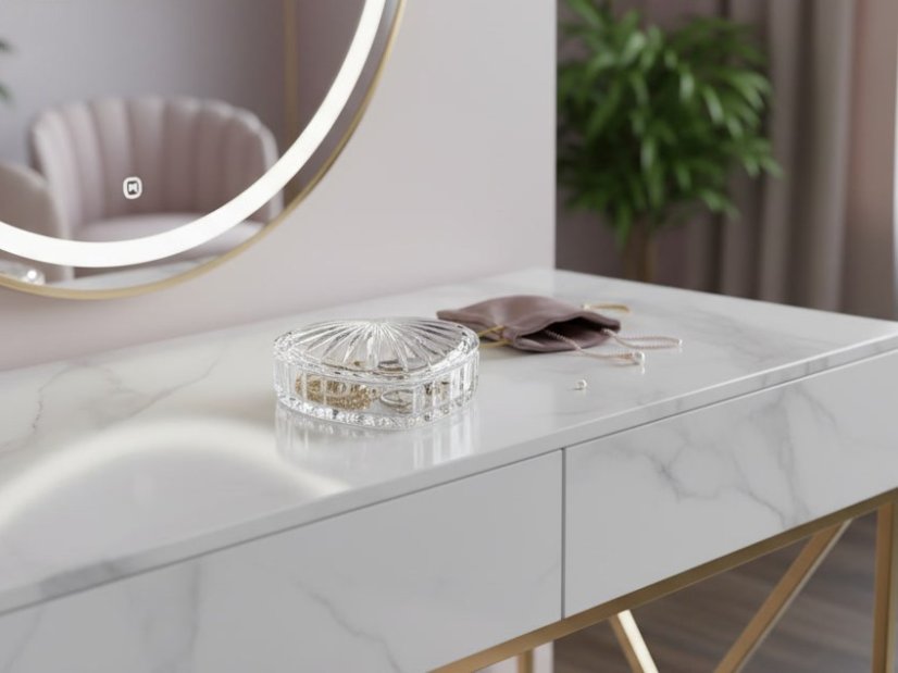 Dóza Srdce, Crystal Bohemia, 11 cm