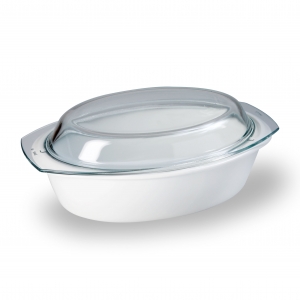 Zapékací mísa porcelánová, Thun, oválná s víkem