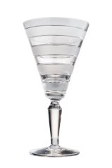 Skleněný pohár s pruhy, Glamour Crystal, 240 ml, 2 ks