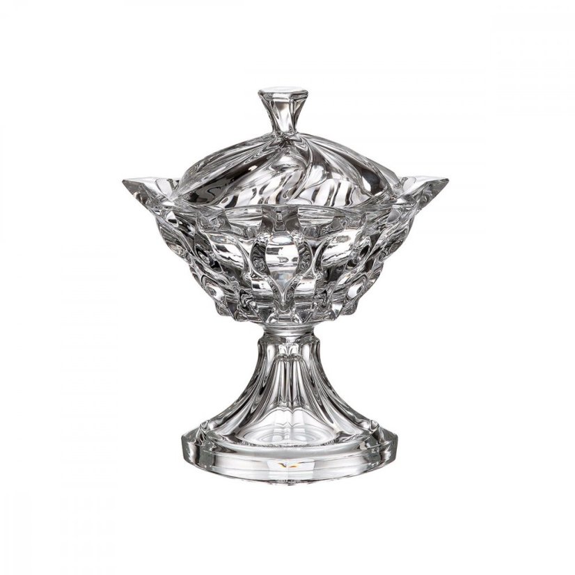 Stylová dóza na noze SAMBA 25 cm – Bohemia Treasury