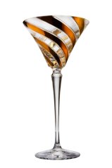 Sklenice se zlacenými pruhy 200 ml, Glamour Crystal, 2 ks