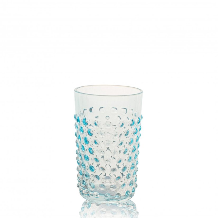 Pohár Hobnail 250 ml – Jílek Glassworks, azúrová