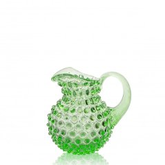 Džbán, Jílek Glassworks, HOBNAIL, Světle zelená, 500 ml