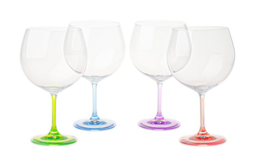 Sklenice na Gin & Tonic, Crystalex, Rainbow, 820 ml, 4 ks