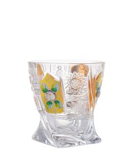 Brúsené poháre na whisky Zlaté - Royal Crystal | Český krištál