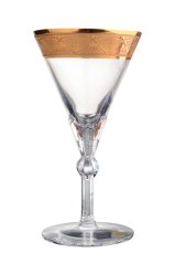 Luxusní zlacená sklenice Glamour Crystal – 175 ml, 1 ks