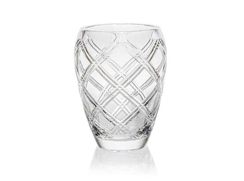 Křišťálová váza, BORDER, Gold Crystal, 23,5 cm