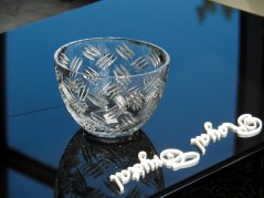Krištáľová misa, INDUSTRY, Gold Crystal, 21 cm
