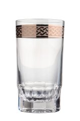 Broušená platinová sklenice, Glamour Crystal, 230 ml Broušená platinová sklenice, Glamour Crystal, 230 ml