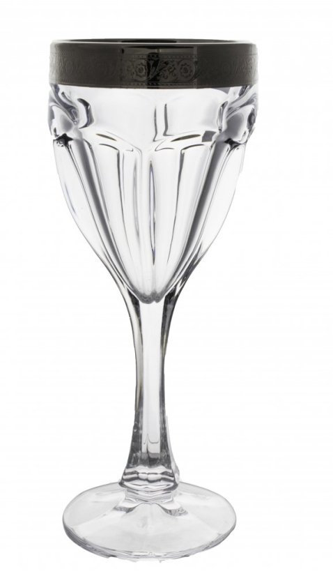 Sklenice na bíle víno, SAFARI platina, Crystalite Bohemia, 190 ml
