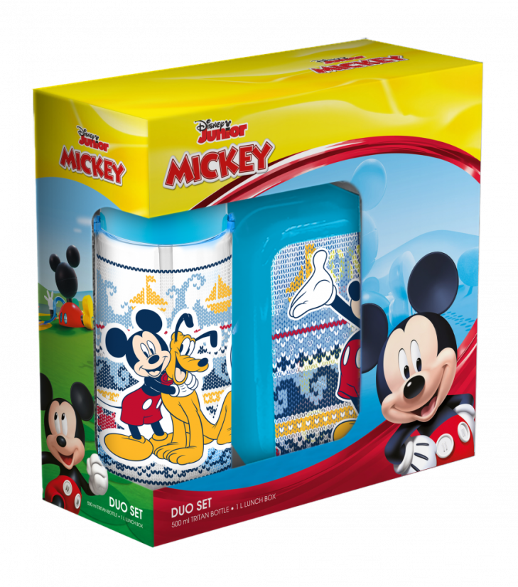 Dětský svačinový set, Mickey Mouse, Disney, 2ks