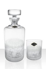 Brúsený whisky set Royal Crystal 1+2 moderný brus