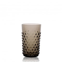 Sklenice, Jílek Glassworks, HOBNAIL, Černý kouř, 250 ml, 6 ks