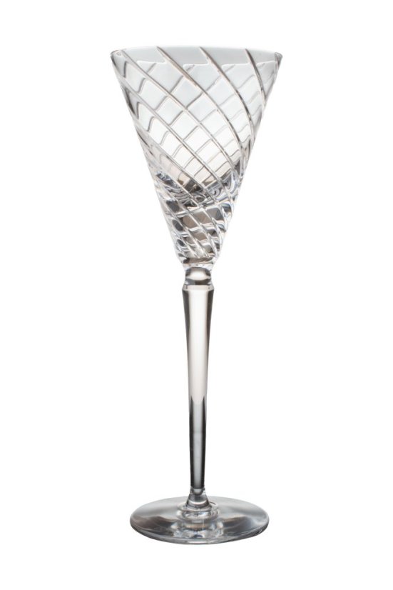 Broušená sklenice na víno 150 ml, Glamour Crystal, 1 ks