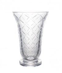 Krištáľová váza VLADYO 25,5 cm – brúsený dekor, Gold Crystal Krištáľová váza VLADYO 25,5 cm – brúsený dekor, Gold Crystal