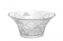 Křišťálová mísa, TRIANGLE, Gold Crystal, 20,5 cm