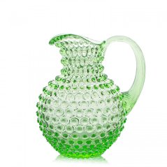 Džbán, Jílek Glassworks, HOBNAIL, Světle zelená, 2 l