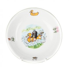 Talíř dětský hluboký, Thun, Krteček a kačenka, 20 cm