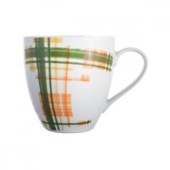Porcelánový hrnek, Thun, KLARA, Barevné pruhy, 670 ml