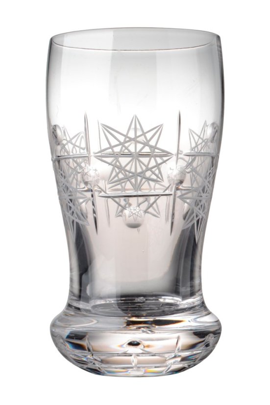 Broušená sklenice 320 ml, Glamour Crystal, 6 ks