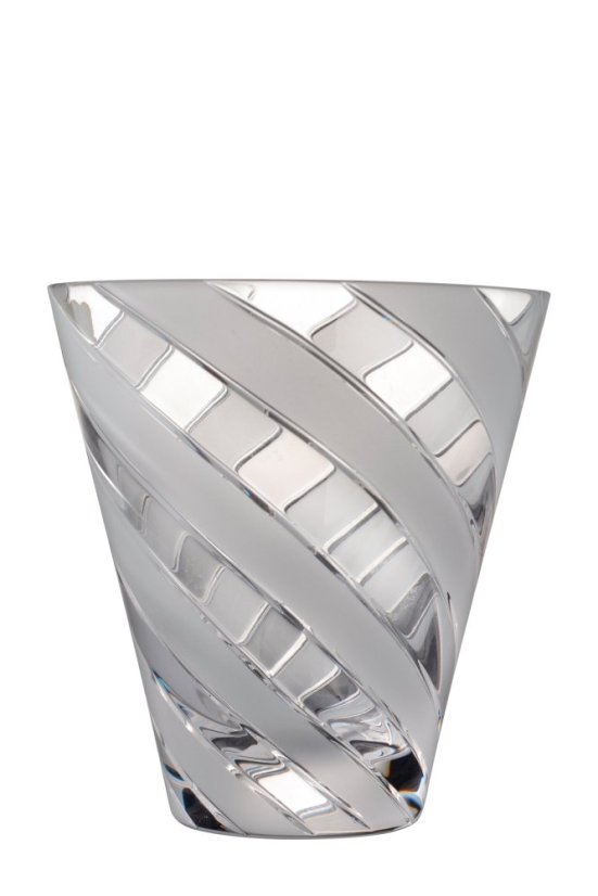 Brúsené poháre s pruhmi 340 ml, Glamour Crystal, 2 ks