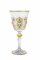 Zlatá broušená sklenice na víno, Royal Crystal, 170 ml, 2 ks