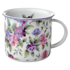 Hrnček Tina, Maceška, český porcelán Dubí, 0,38 l