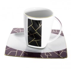 Souprava šálků a podšálků Eye, Thun – tradiční český porcelán