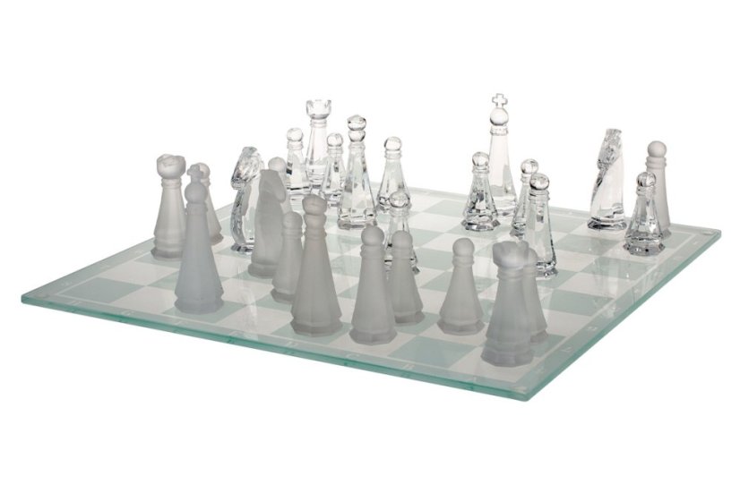 Luxusní skleněné šachy Royal Crystal