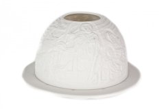 Porcelánová průsvitka na svíčku, Český porcelán Dubí, Betlém