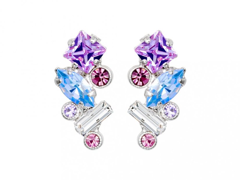 Náušnice Florence by Marta s českým krištáľom Preciosa, malé