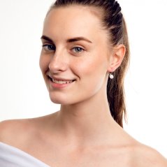 Perlové náušnice Silky Pearl s voskovými Perle Preciosa, biele mat