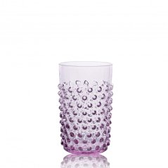 Sklenice, Jílek Glassworks, HOBNAIL, Lila, 250 ml, 6 ks