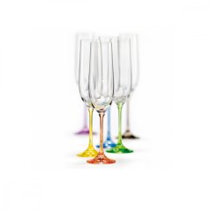 Sklenice VIOLA RAINBOW 190 ml na šumivá vína, Crystalex – Royal Crystal Sklenice VIOLA RAINBOW 190 ml na šumivá vína, Crystalex – Royal Crystal