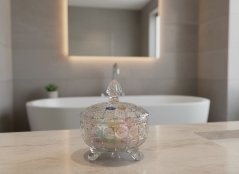 Broušená dóza 13 cm | Royal Crystal