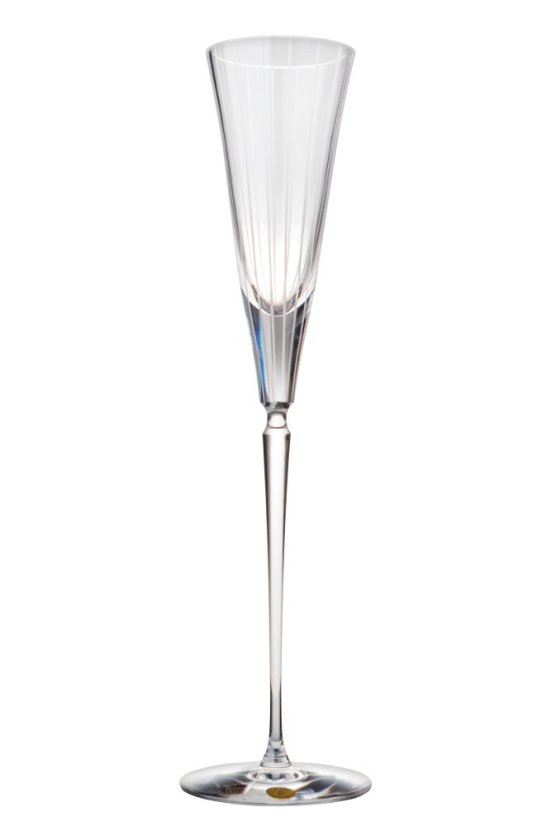 Vysoká broušená sklenice s pruhy 160 ml, Glamour Crystal, 1 ks