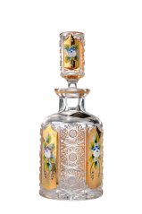 Broušený flakon - zlatý, Royal Crystal, 250 ml