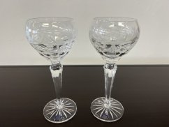 Sklenice na víno s broušeným vzorem, Glamour Crystal, 220 ml, 2ks