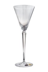 Broušený skleněný pohár s pruhy, Glamour Crystal, 250 ml