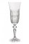 Brúsené poháre na šampanské, Royal Crystal, 150 ml.