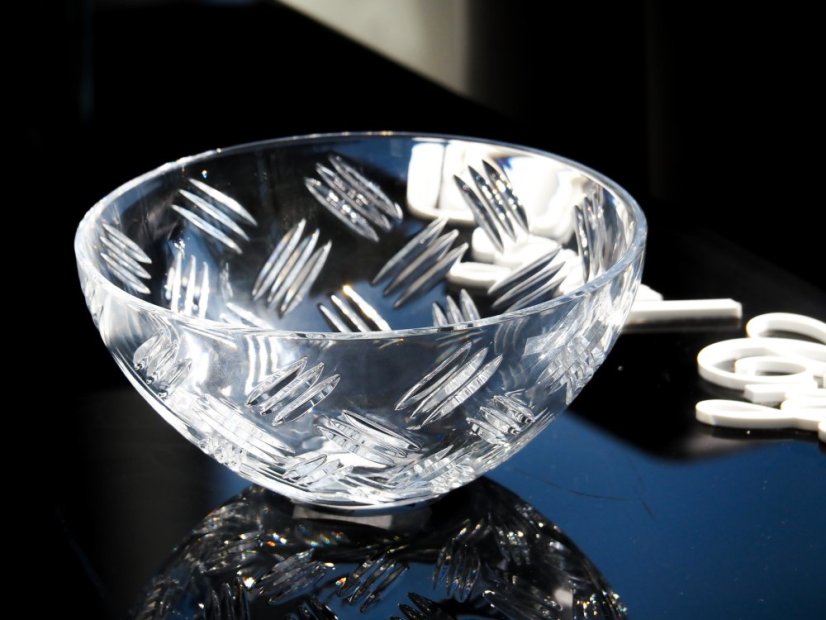 Krištáľová misa, INDUSTRY, Gold Crystal