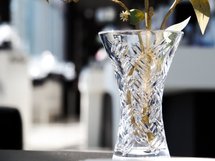 Křišťálová váza X, INDUSTRY, Gold Crystal