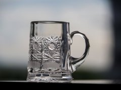 Brúsený mini pohár na pivo, 70 ml, Royal Crystal