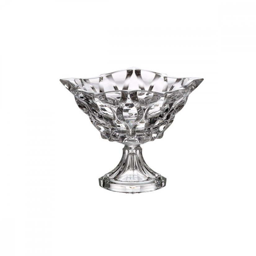 Křišťálová mísa na noze SAMBA 30,5 cm – Bohemia Treasury