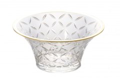 Křišťálová mísa se zlatou linkou, VLADYO, Gold Crystal, 20,5cm