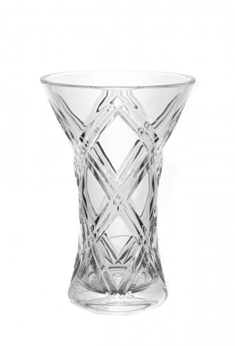 Křišťálová váza X, BORDER, Gold Crystal, 18 cm