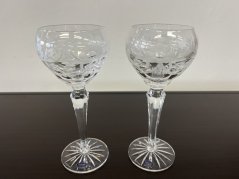 Poháre na víno s brúseným vzorom, Glamour Crystal, 220 ml, 2ks