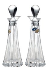 Sklenená fľaštička na olej/ocet, Crystal Bohemia, 80 ml, sada 2 ks